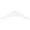 Ekena Millwork Pitch Baile Architectural Grade PVC Gable Pediment, 60"W x 17 1/2"H x 1"P (7/12) GPP060X018X100BAI - alternate 5